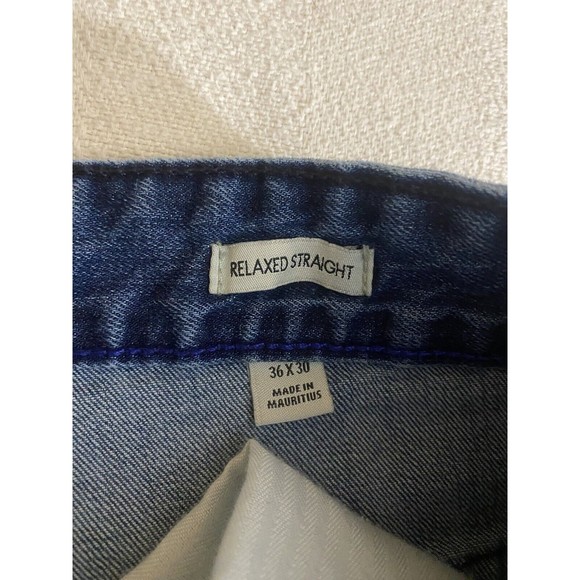 Calvin Klein Relaxed Straight Men’s Blue Denim Jeans Size 36W 30L - Picture 16 of 16